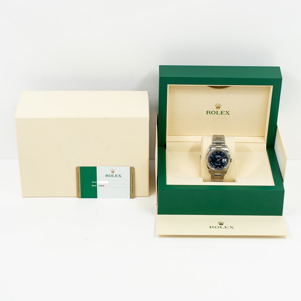 Datejust 36mm Steel and White Gold 116234