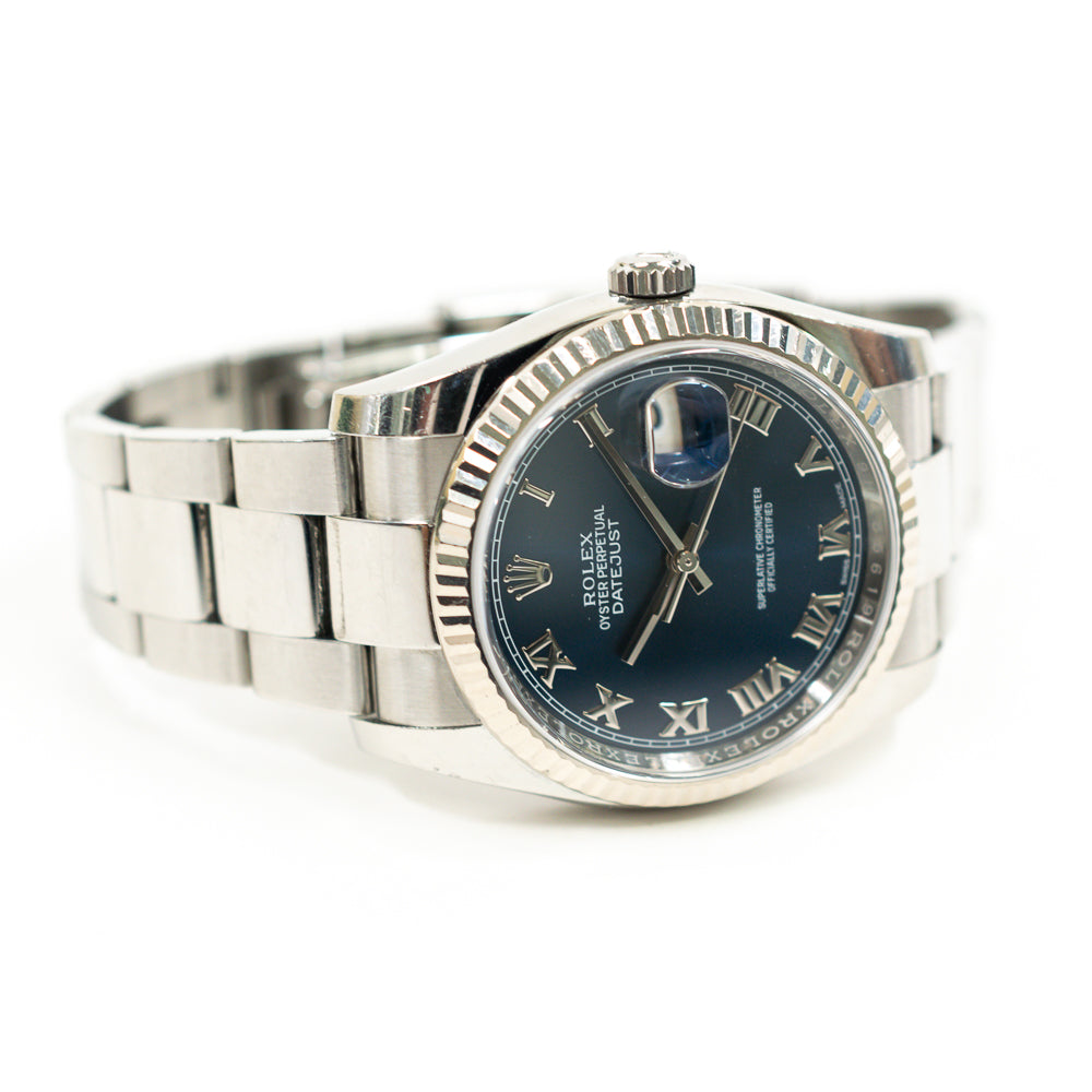 Datejust 36mm Steel and White Gold 116234