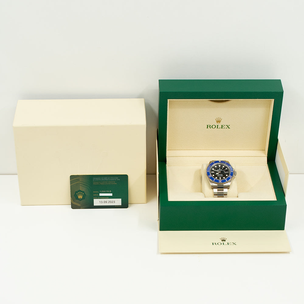 Submariner 41mm Blue Bezel White Gold 126619LB