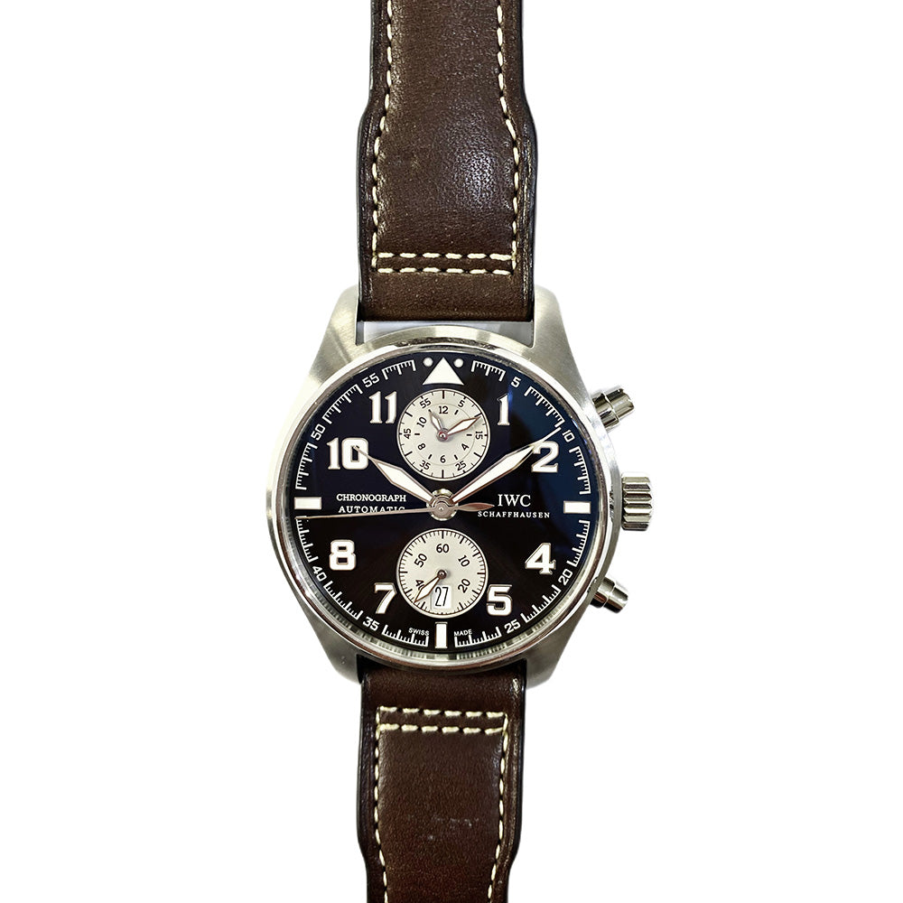 Pilots 43mm Antoine De Saint Exupery Automatic Chronograph Stainless Steel IW387806