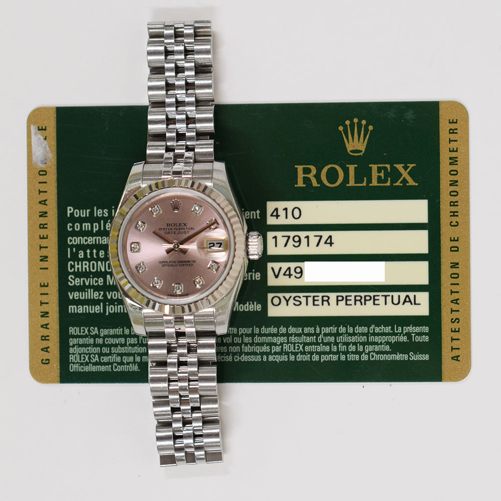 Lady Datejust 26mm Steel and White Gold 179174G