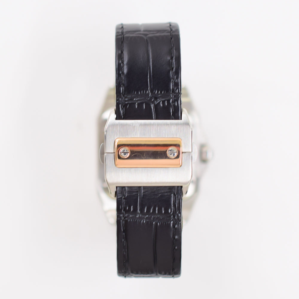 Santos 100 Steel/Rose Gold Bezel - 44.2mm x 35.6mm W20107X7