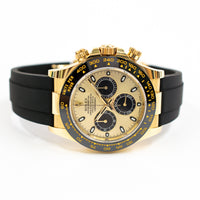 Daytona Yellow Gold With Rubber Strap 116518LN