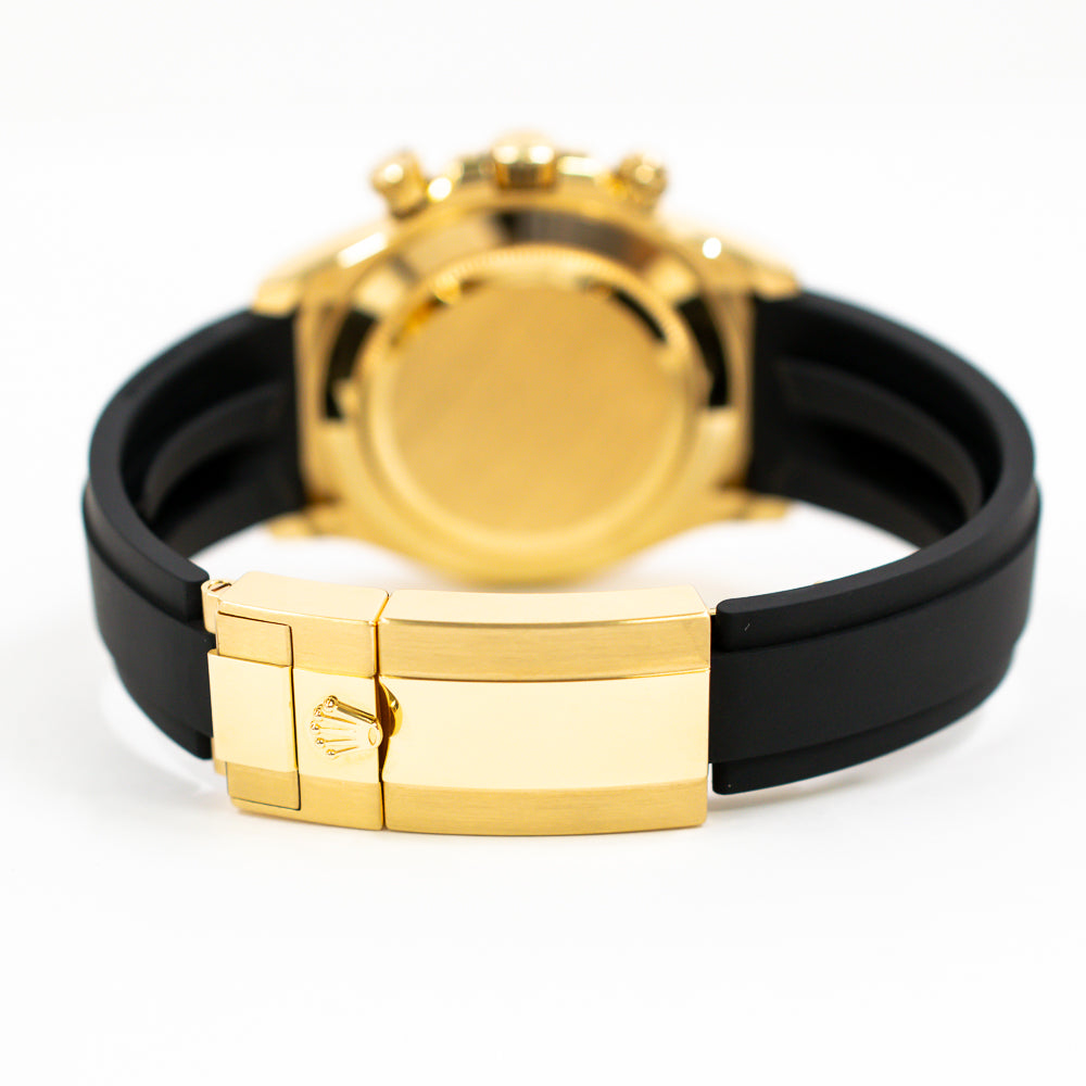 Daytona Yellow Gold With Rubber Strap 116518LN