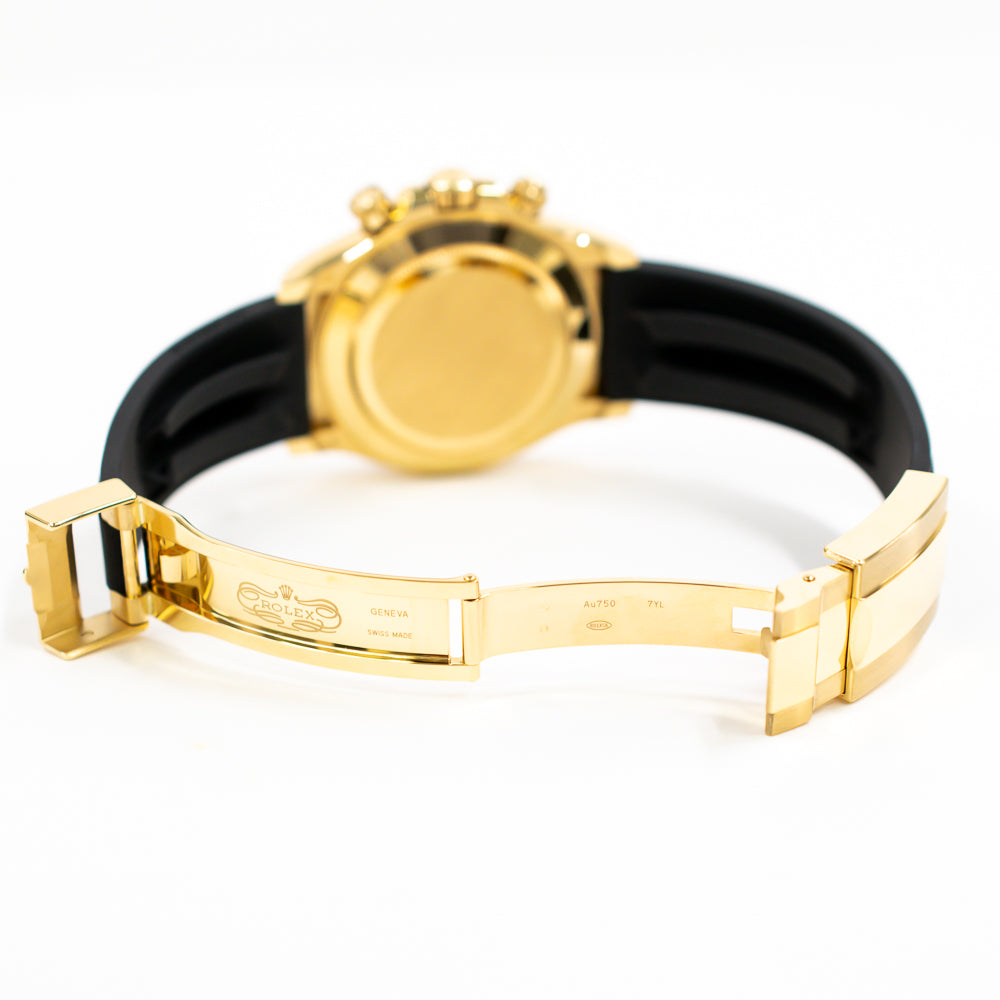 Daytona Yellow Gold With Rubber Strap 116518LN