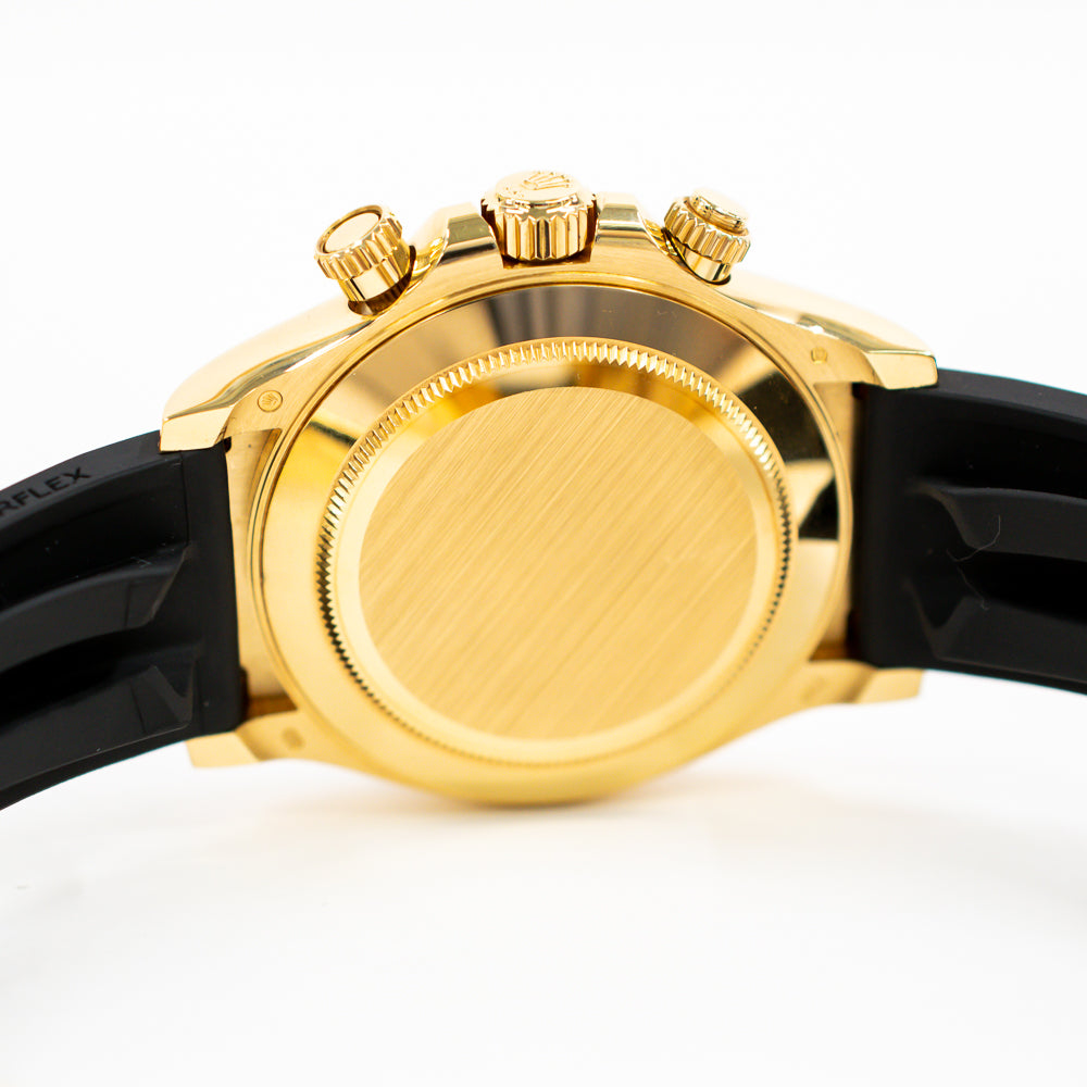 Daytona Yellow Gold With Rubber Strap 116518LN
