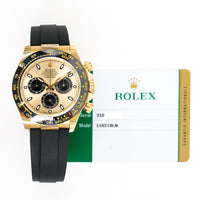 Daytona Yellow Gold With Rubber Strap 116518LN