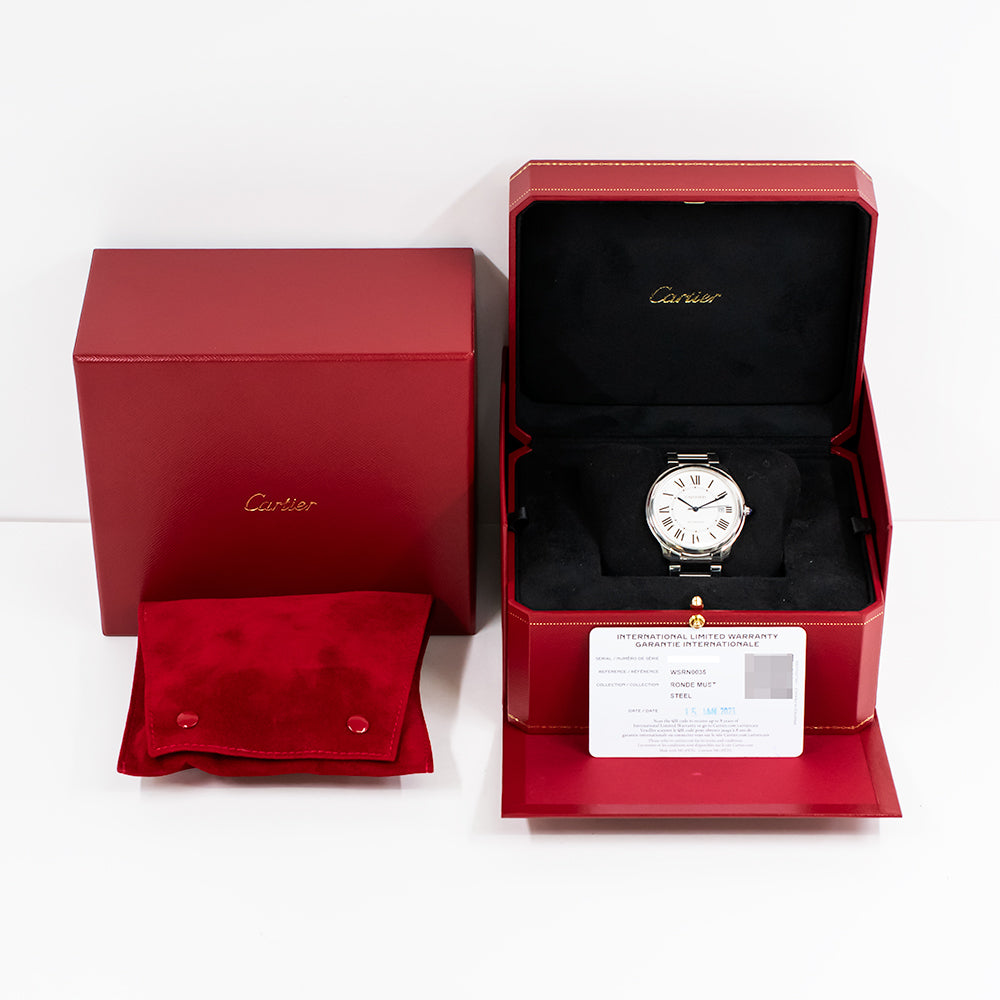 Ronde de Cartier 40mm Steel WSRN0035