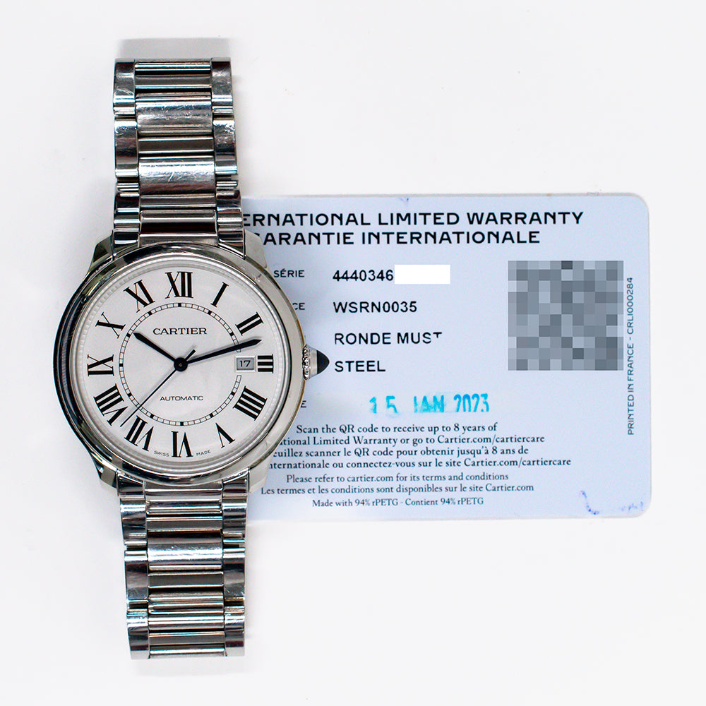 Ronde de Cartier 40mm Steel WSRN0035