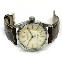 Vintage Oyster Precision 32mm Silver Honeycomb Dial Steel 6426