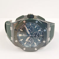 Royal Oak Offshore Chronograph 44mm Green Ceramic Bezel Green Rubber Strap 26420CE.OO.A063VE.01