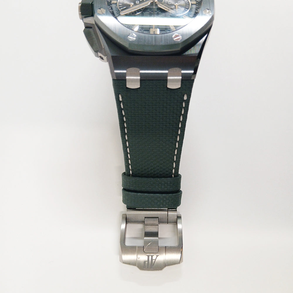 Royal Oak Offshore Chronograph 44mm Green Ceramic Bezel Green Rubber Strap 26420CE.OO.A063VE.01