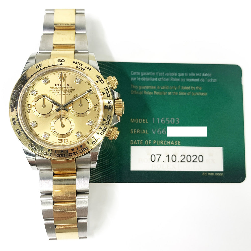 Daytona Steel and Yellow Gold 116503