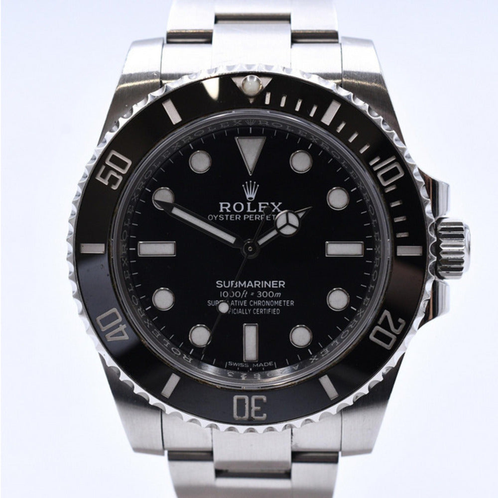 Submariner No Date 40mm Steel Ceramic Bezel 114060