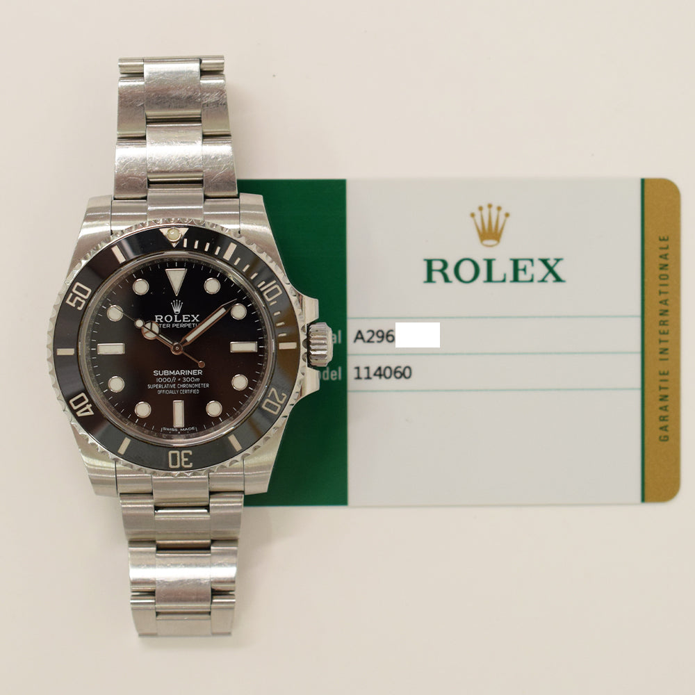 Submariner No Date 40mm Steel Ceramic Bezel 114060