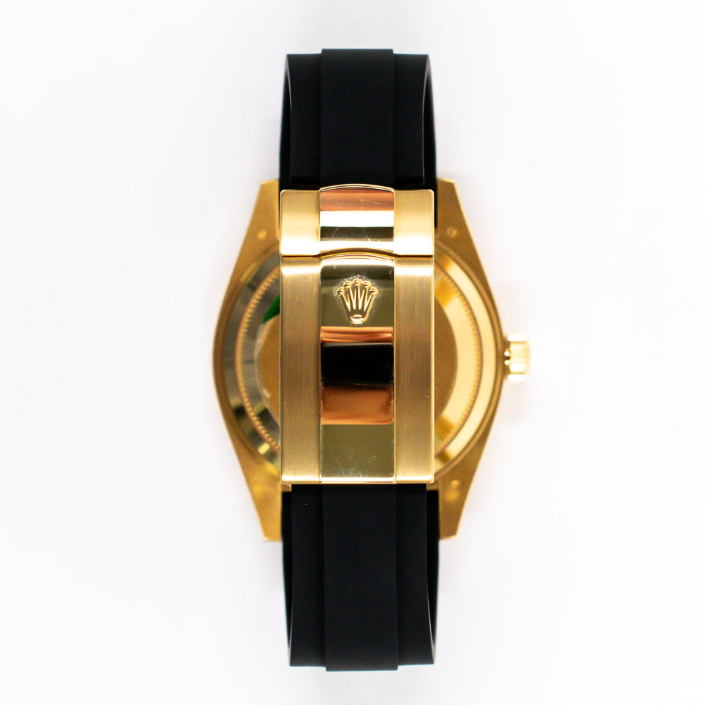 Sky-Dweller Rubber Strap Yellow Gold 336238 – Golden Anvil Jewelers