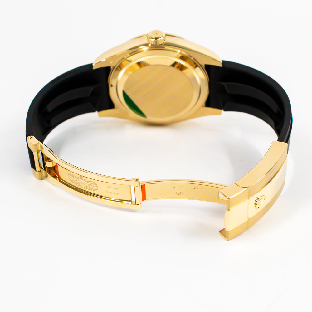 Sky-Dweller Rubber Strap Yellow Gold 336238 – Golden Anvil Jewelers
