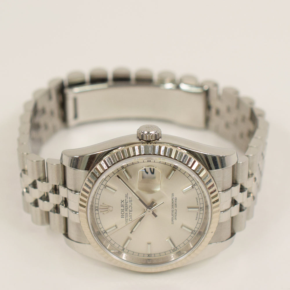 Datejust 36mm Steel and White Gold 116234