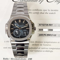 Nautilus 40mm Moonphase Stainless Steel 5712/1A-001