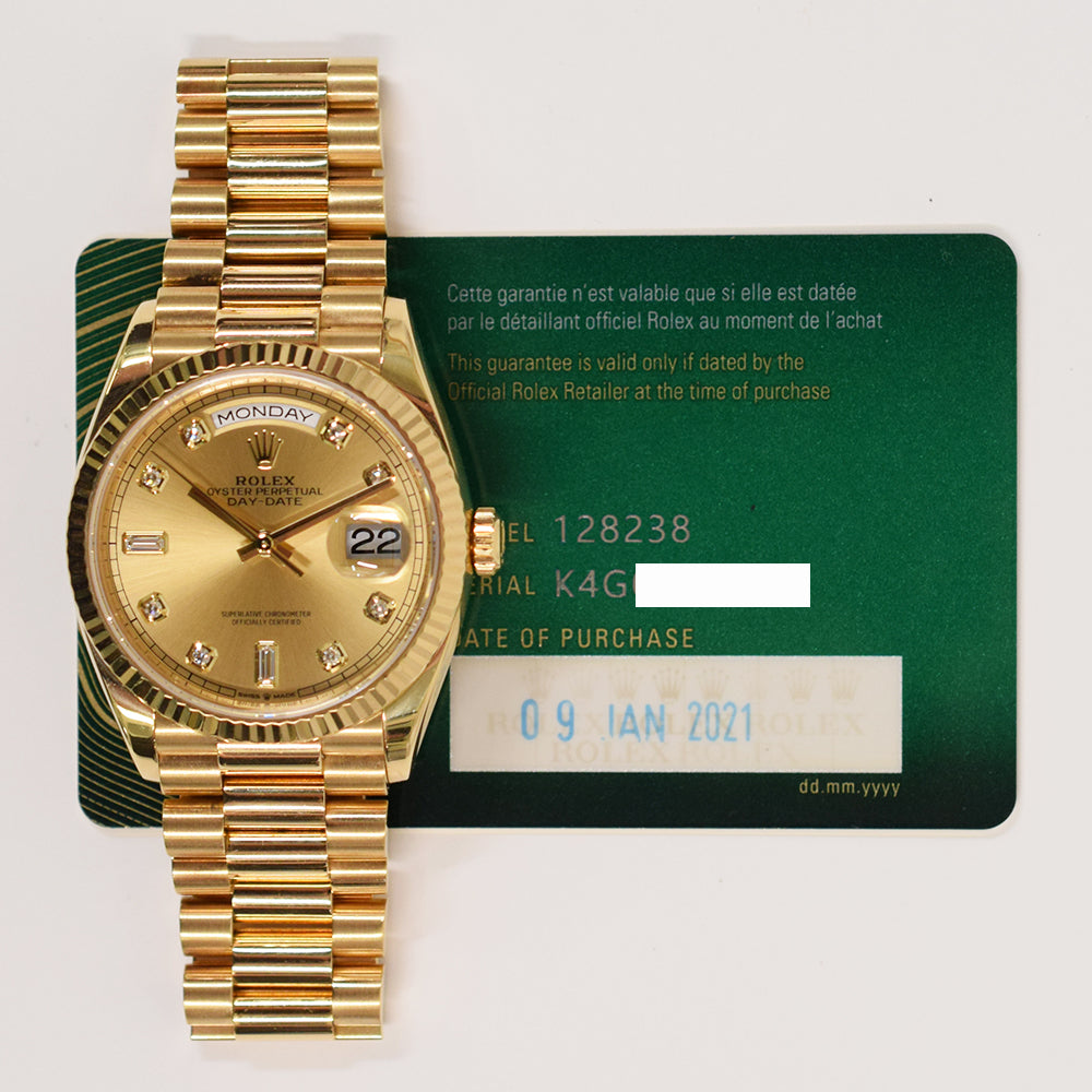 Day-Date President 36mm Yellow Gold 128238A