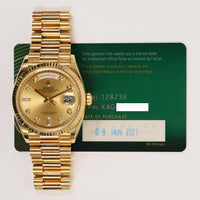 Day-Date President 36mm Yellow Gold 128238A