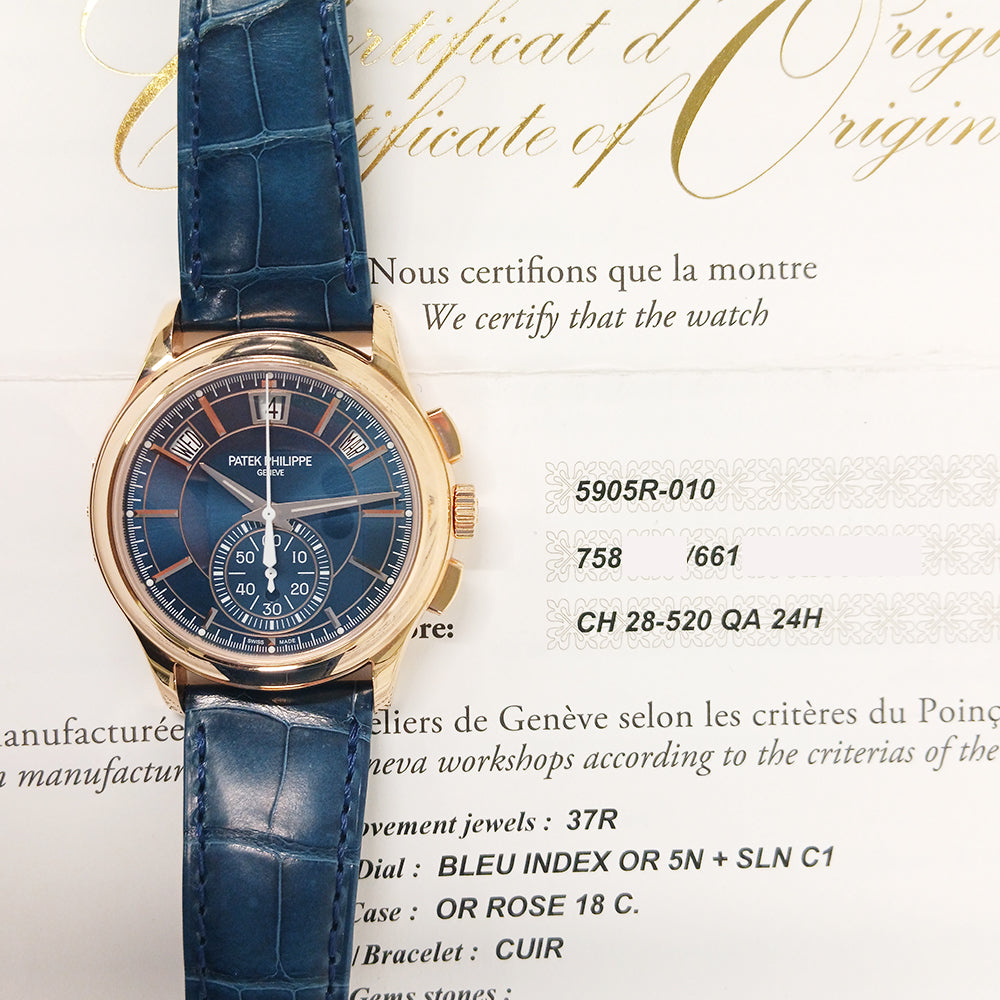 Chronograph Annual Calendar 40mm 18kt Rose Gold 5905R-010