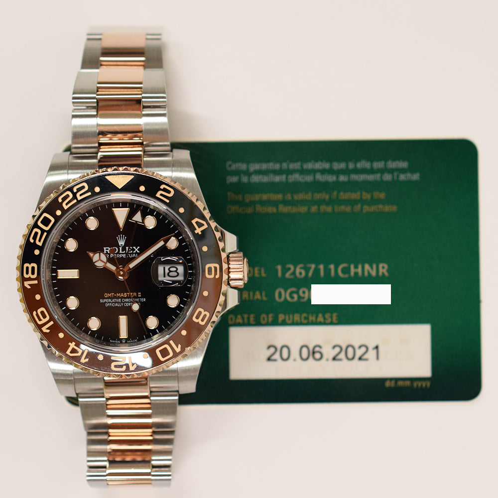 GMT-Master II "Root Beer" Steel and Rose Gold 126711CHNR
