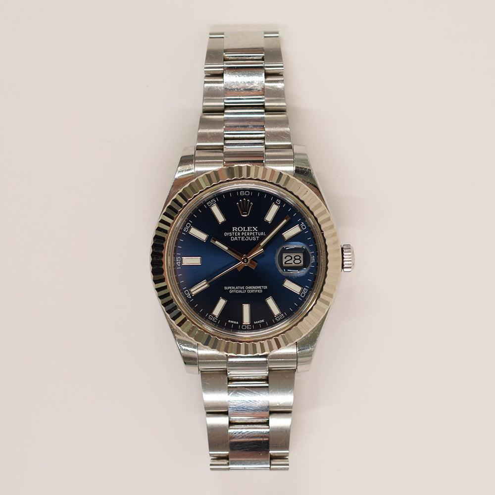 Datejust II Steel and White Gold 116334