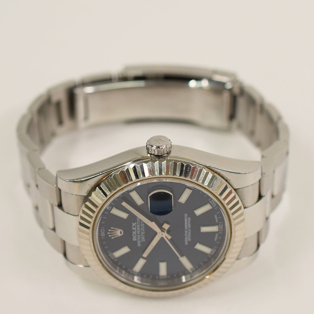 Datejust II Steel and White Gold 116334
