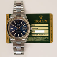 Datejust II Steel and White Gold 116334