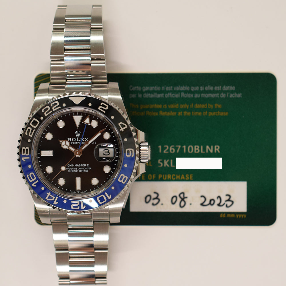 GMT-Master II "Batman" Steel 126710BLNR