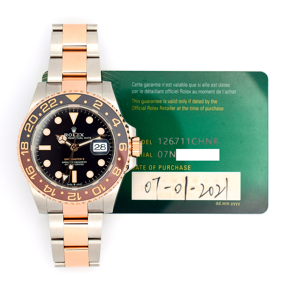 GMT-Master II "Root Beer" Steel and Rose Gold 126711CHNR