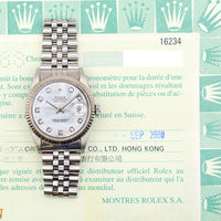 Datejust 36mm Steel and White Gold 16234