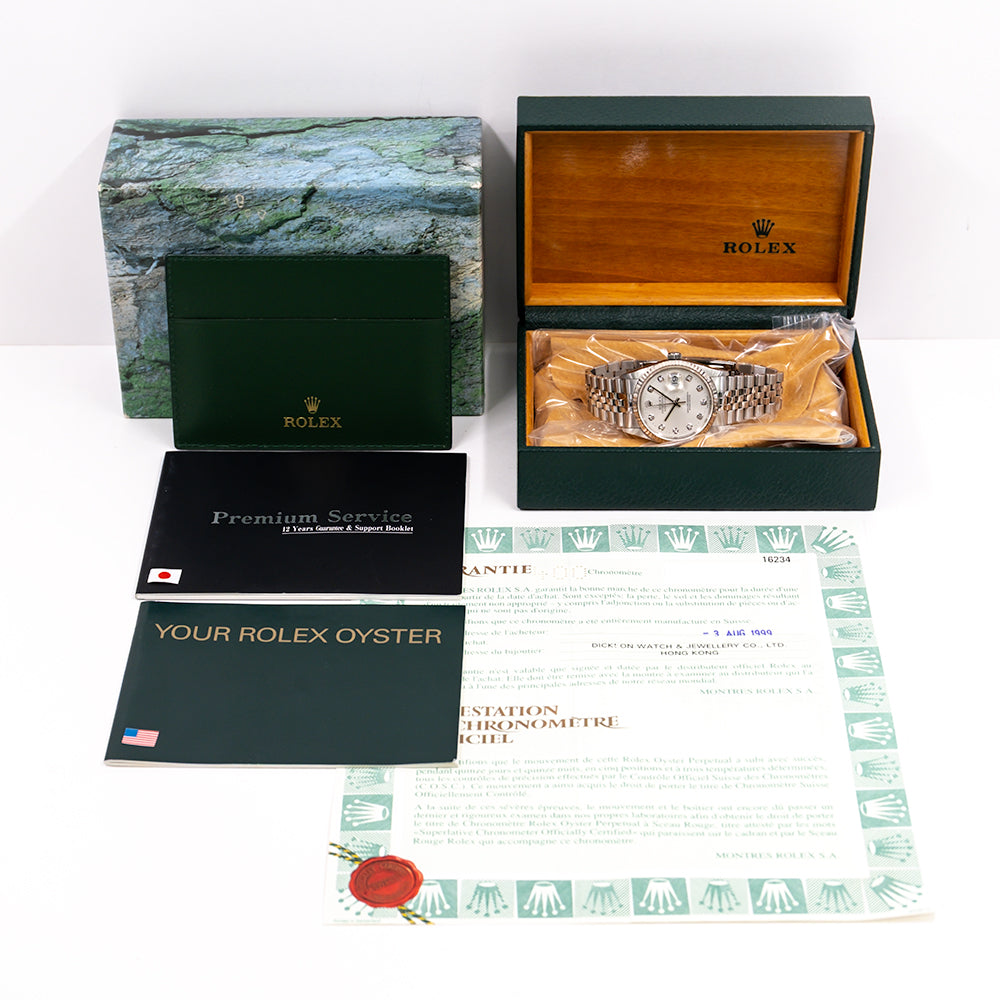 Datejust 36mm Steel and White Gold 16234G