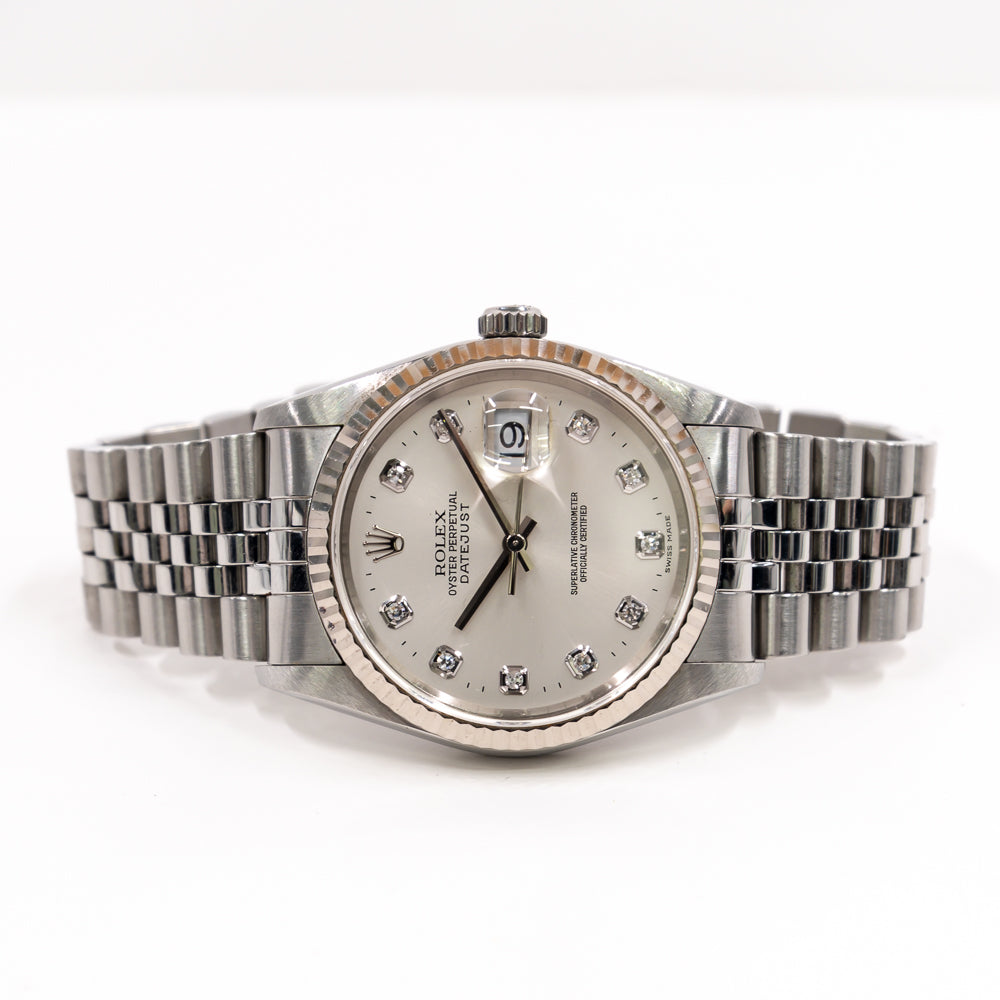 Datejust 36mm Steel and White Gold 16234G