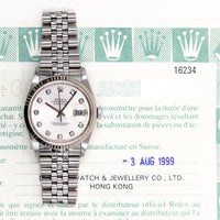 Datejust 36mm Steel and White Gold 16234G