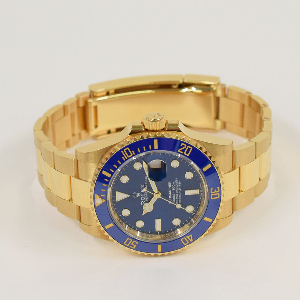 Submariner Date 41mm Blue Bezel Yellow Gold 126618LB