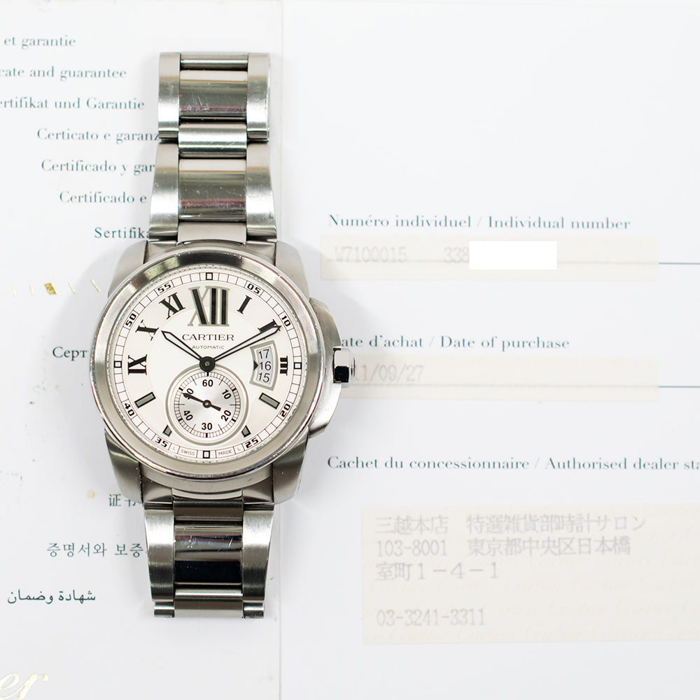 Calibre de Cartier 42mm Steel W7100015