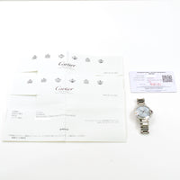 Ballon Bleu de Cartier 33mm Diamond Bezel Blue Dial Steel W4BB0028