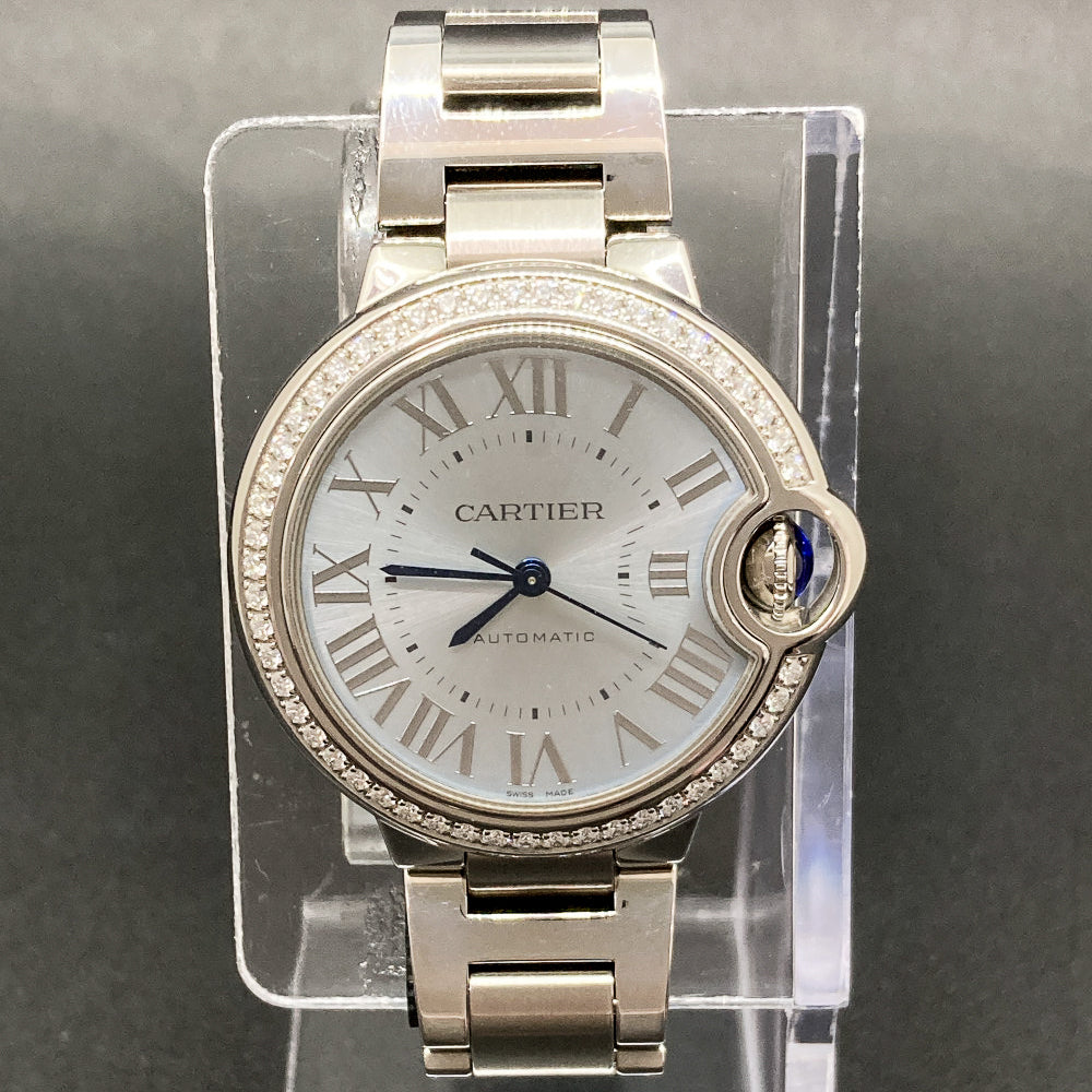 Ballon Bleu de Cartier 33mm Diamond Bezel Blue Dial Steel W4BB0028