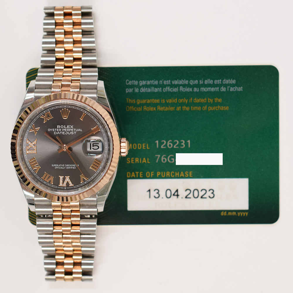 Datejust 36mm Steel and Rose Gold 126231