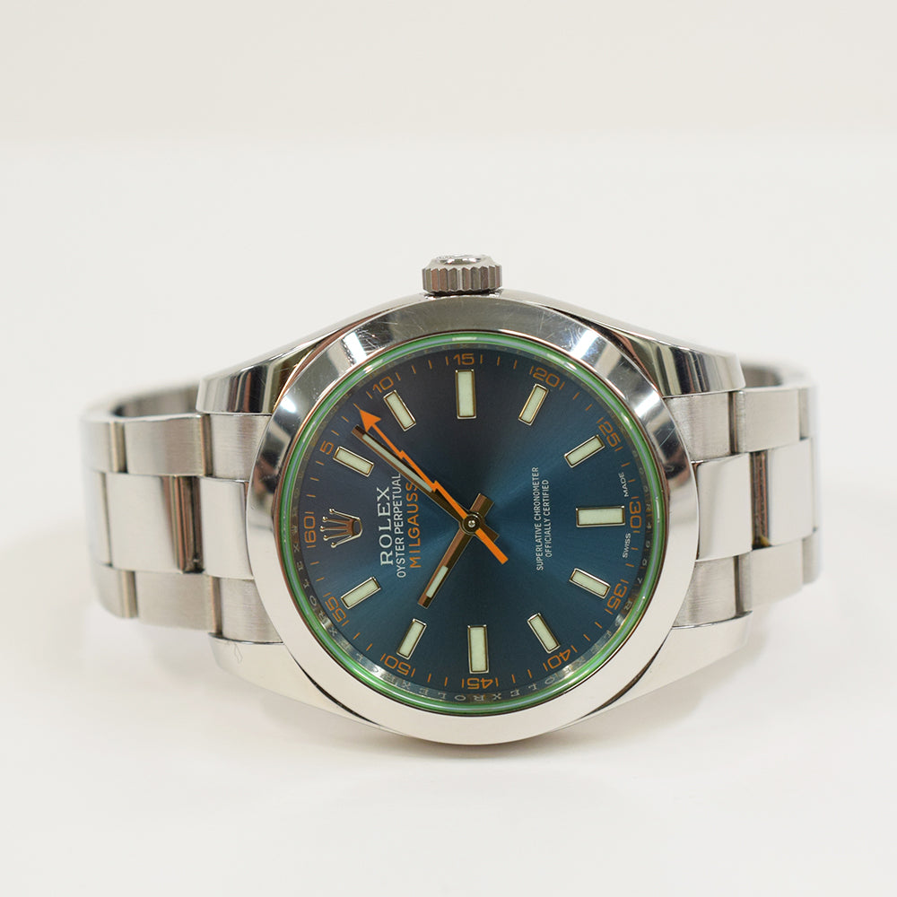 Milgauss Green Crystal 116400GV