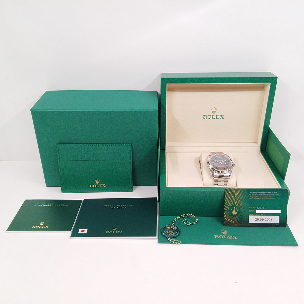 Datejust 41mm Steel and White Gold 126334