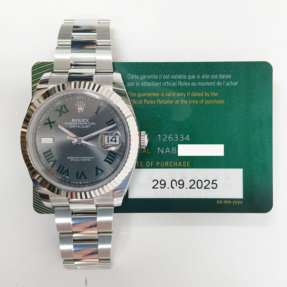 Datejust 41mm Steel and White Gold 126334