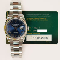 Datejust 36mm Steel and White Gold 126234