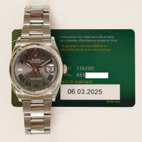 Datejust 36mm Domed Bezel Steel 126200