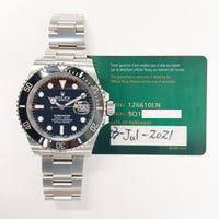 Submariner Date 41mm Black Bezel Steel 126610LN