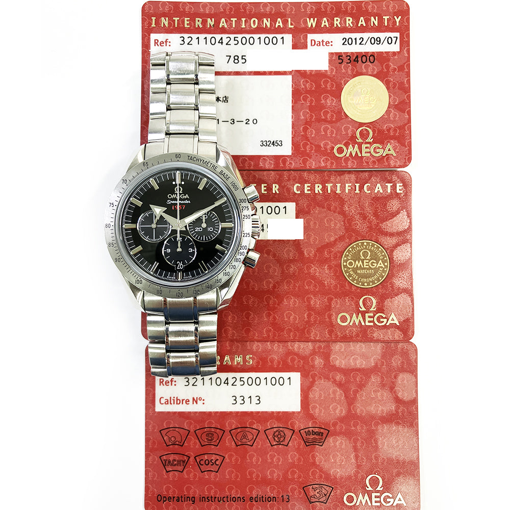 Speedmaster Broad Arrow 42mm 1957 Chronograph Steel on Steel 321.10.42.50.01.001