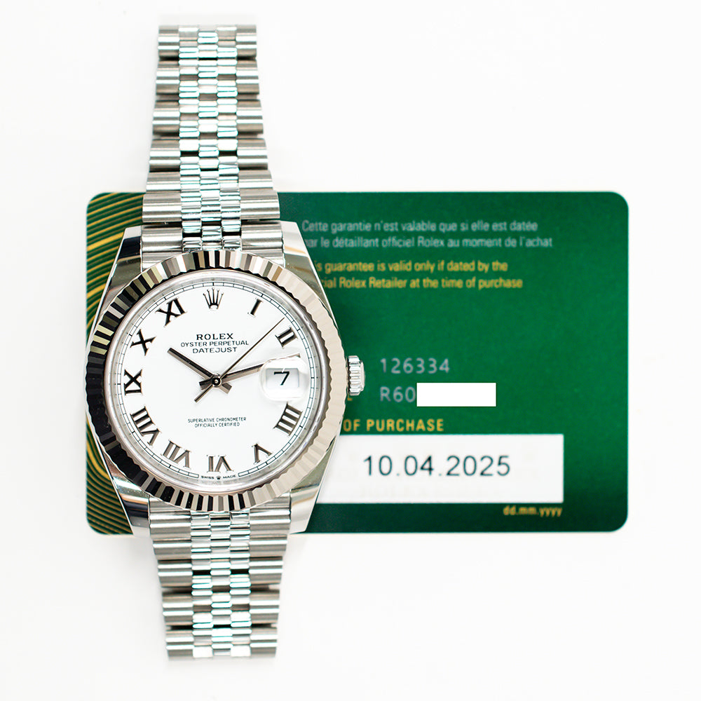 Datejust 41mm Steel and White Gold 126334