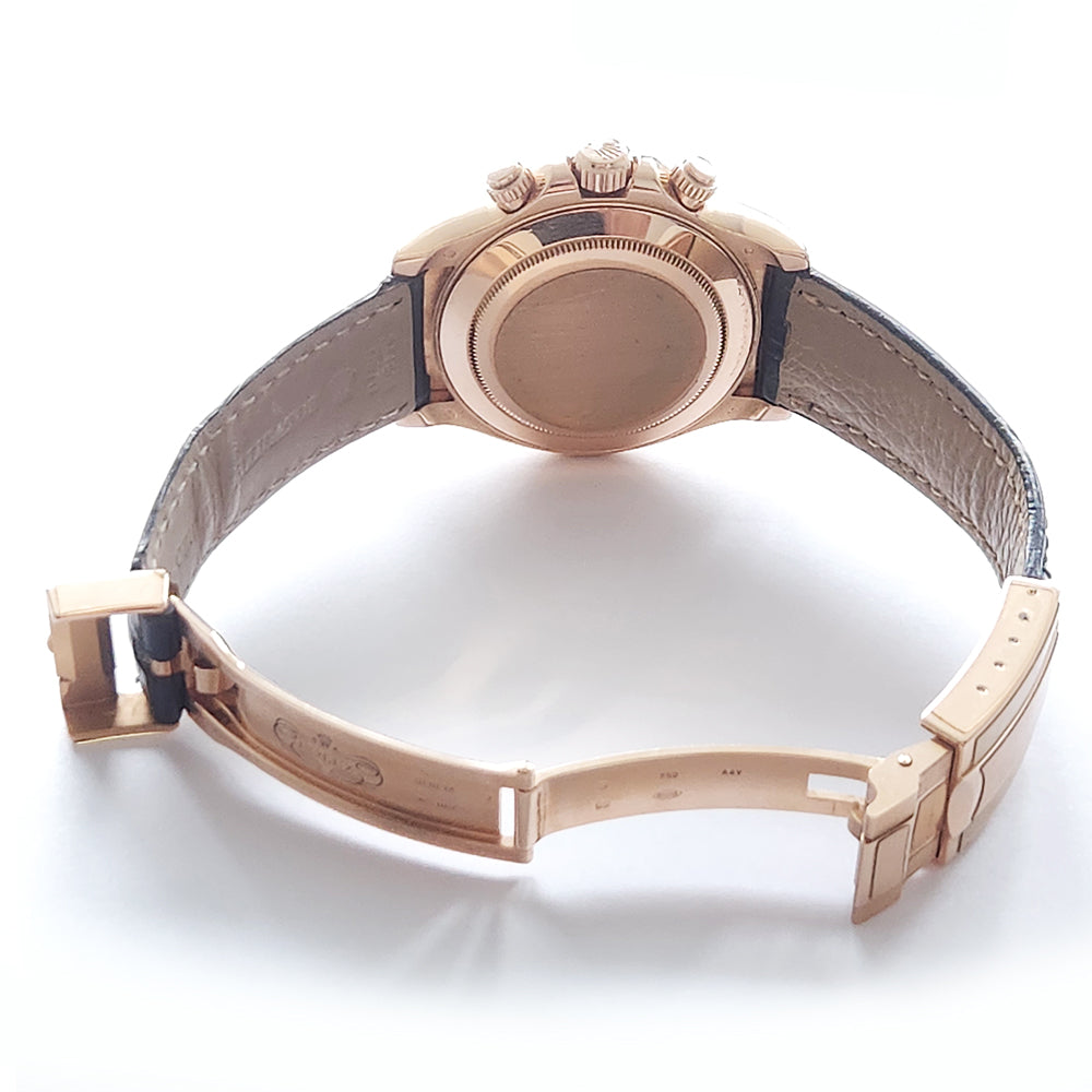 Daytona Rose Gold with Leather Strap 116515LN